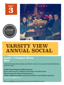 VVCA Annual Social & Fundraising Event 2014 Poster