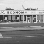 OK Economy Store and Clarence Avenue Pharmacy Photograph CP-5300-2 courtesy Saskatoon Public Library- Local History Room. 